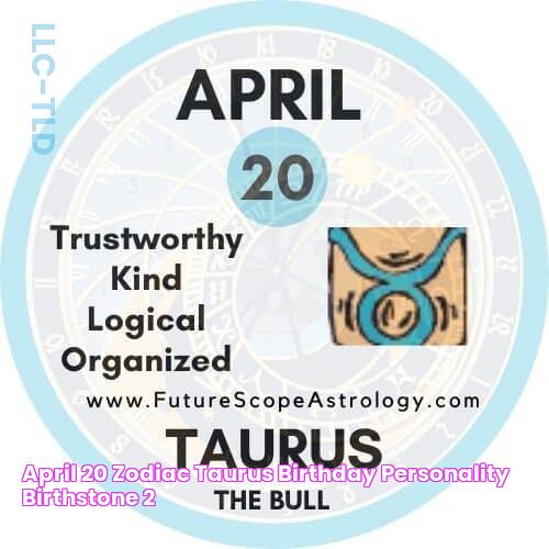 April 20 Zodiac (Taurus) Birthday Personality, Birthstone