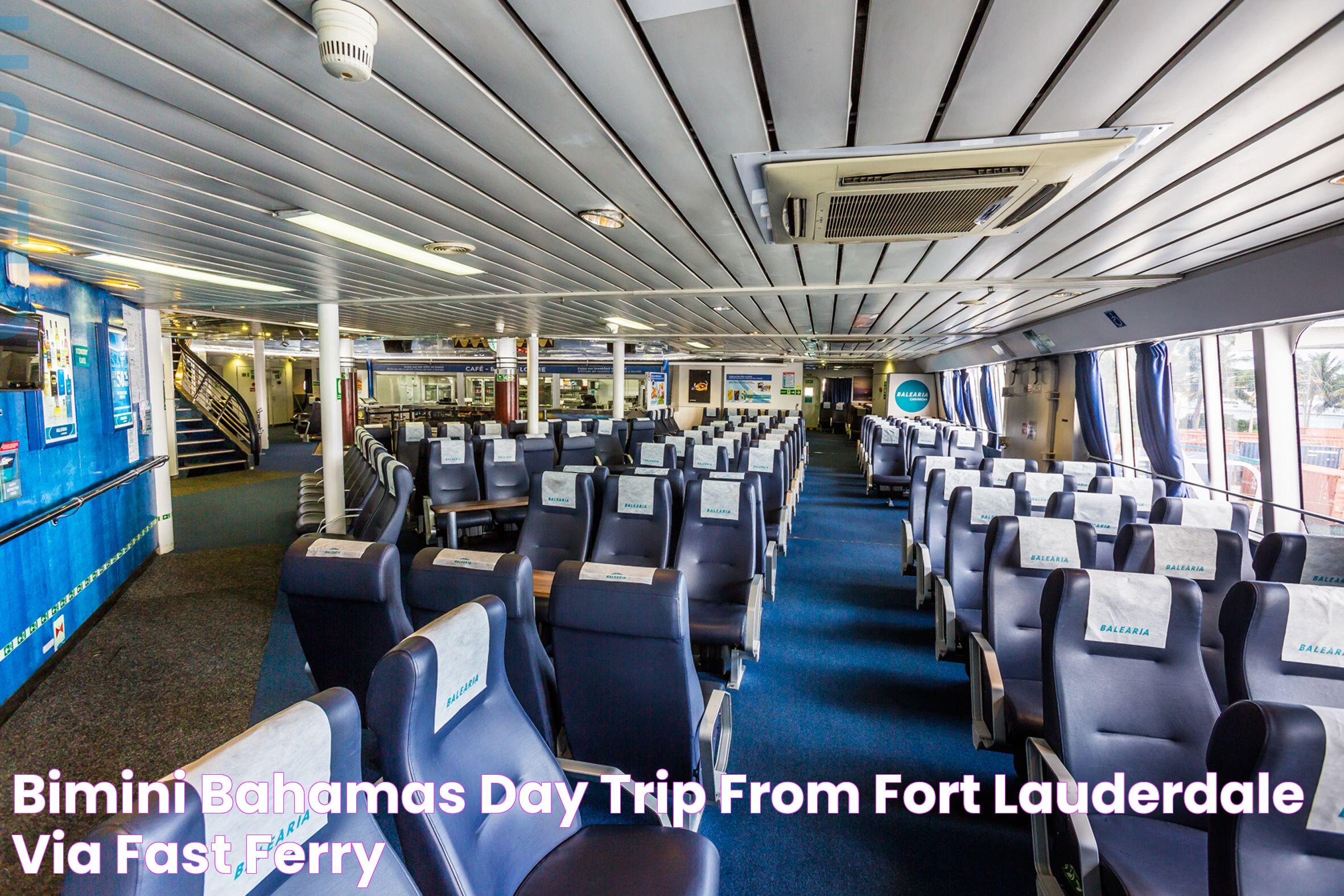 Bimini Bahamas Day Trip from Fort Lauderdale via Fast Ferry