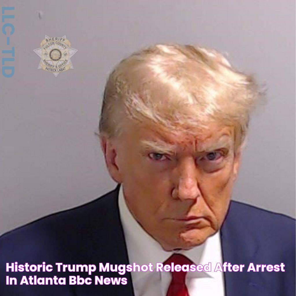 Historic Trump mugshot released after arrest in Atlanta, BBC News