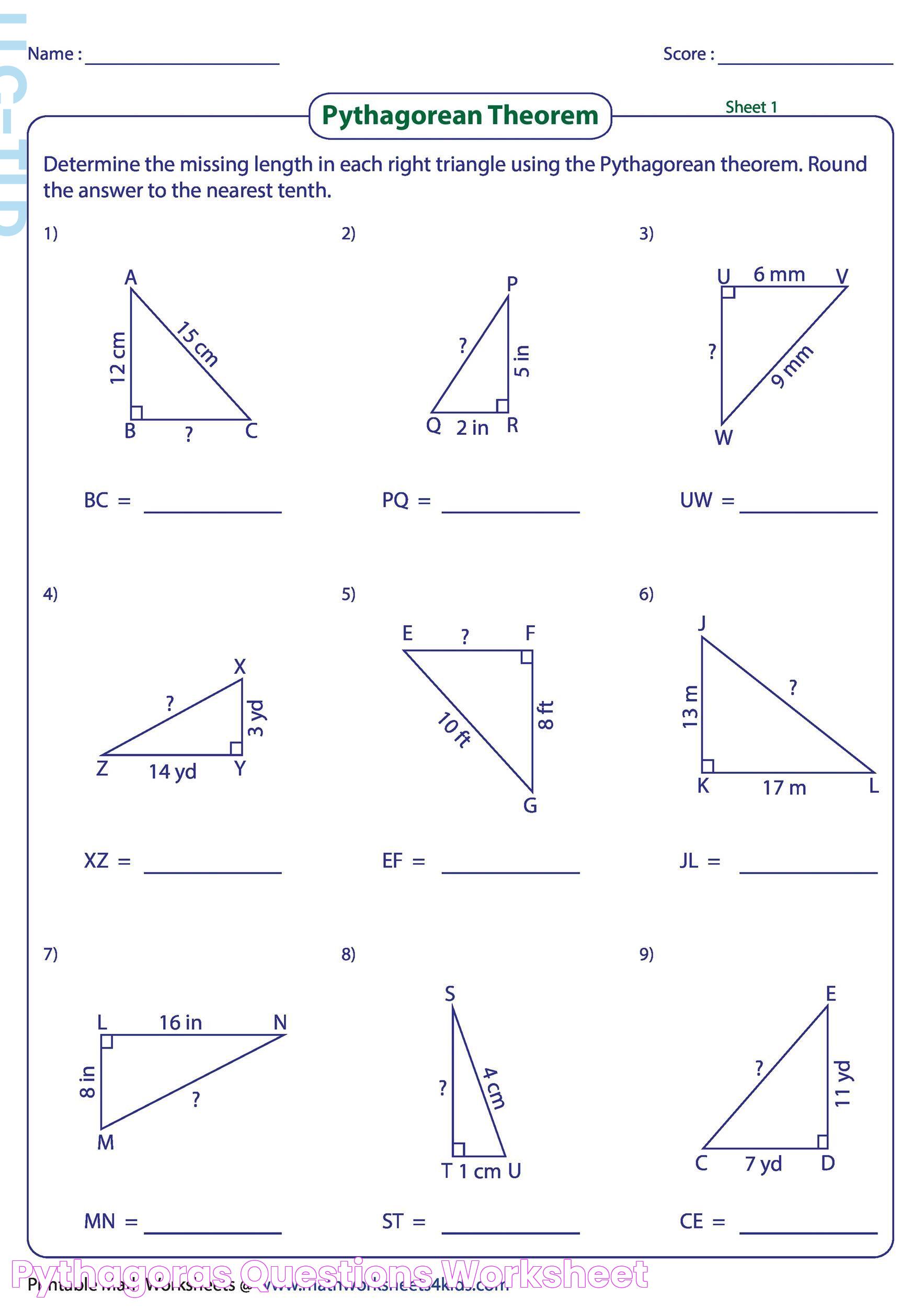 Practice Pythagoras Theorem With Our Interactive Quiz Questions