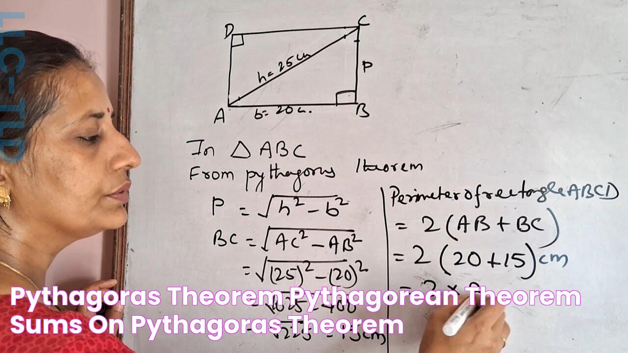 Pythagoras Theorem Pythagorean Theorem Sums On Pythagoras Theorem