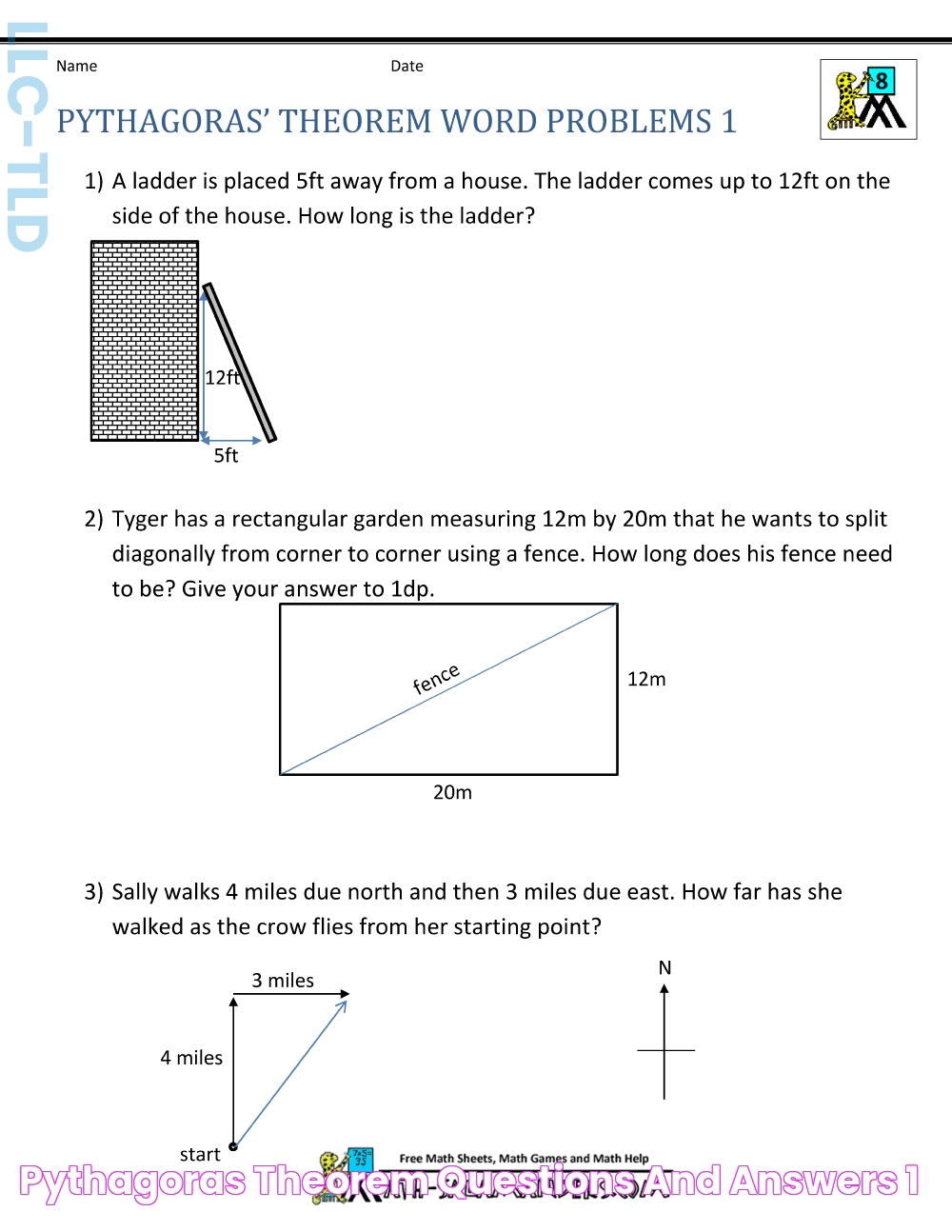 Pythagoras Theorem Questions And Answers