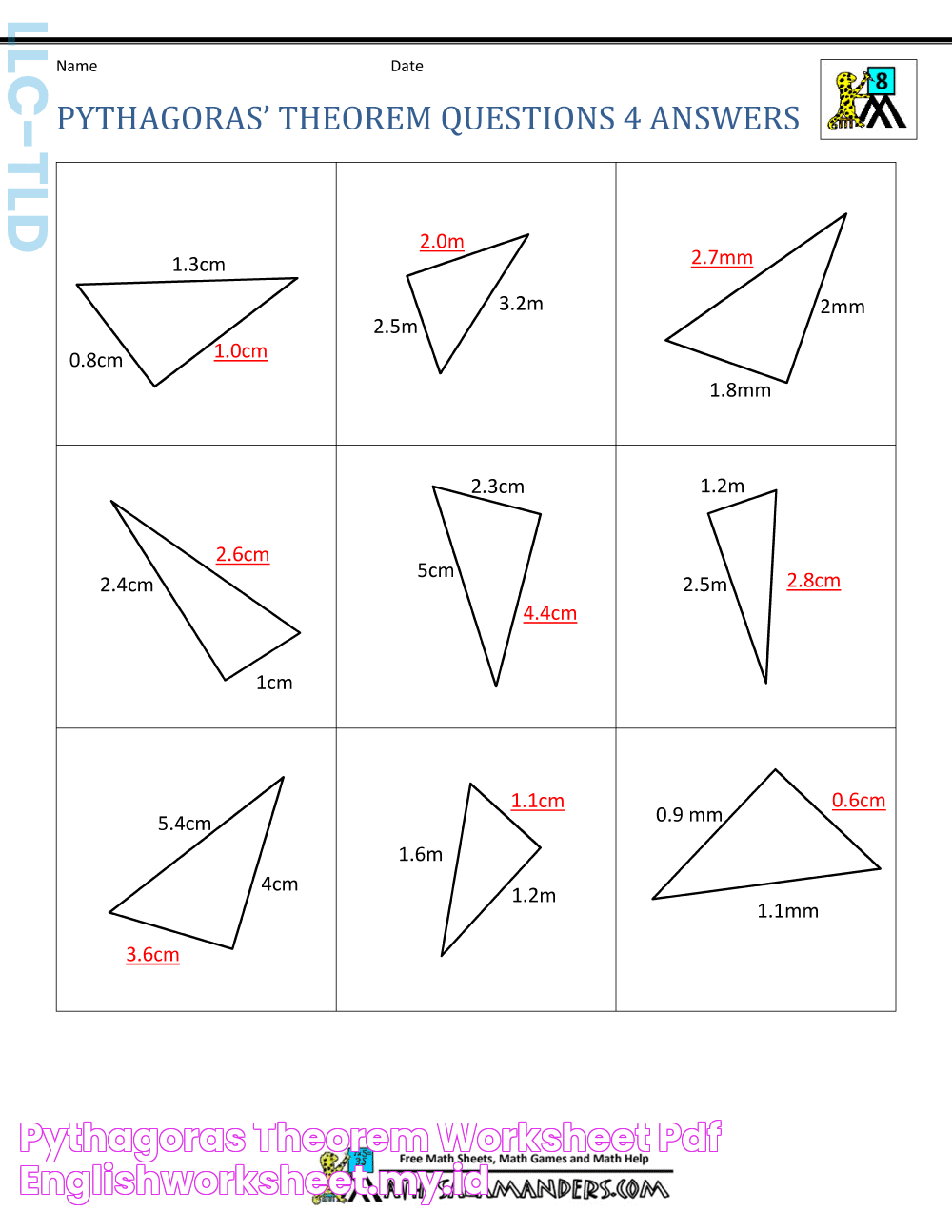 Challenging Pythagoras Theorem Questions