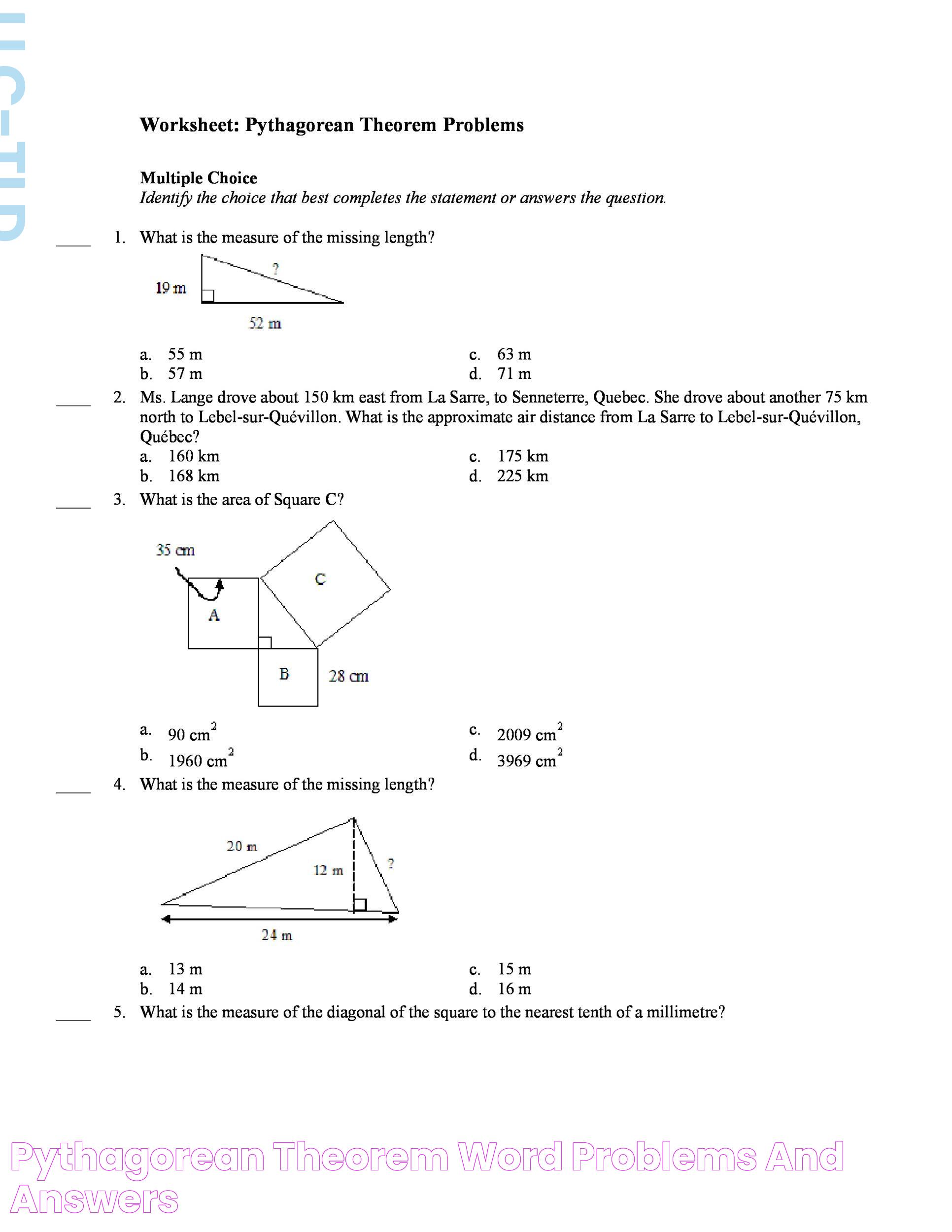 Discover Challenging Pythagorean Theorem Problems To Test Your Math Prowess