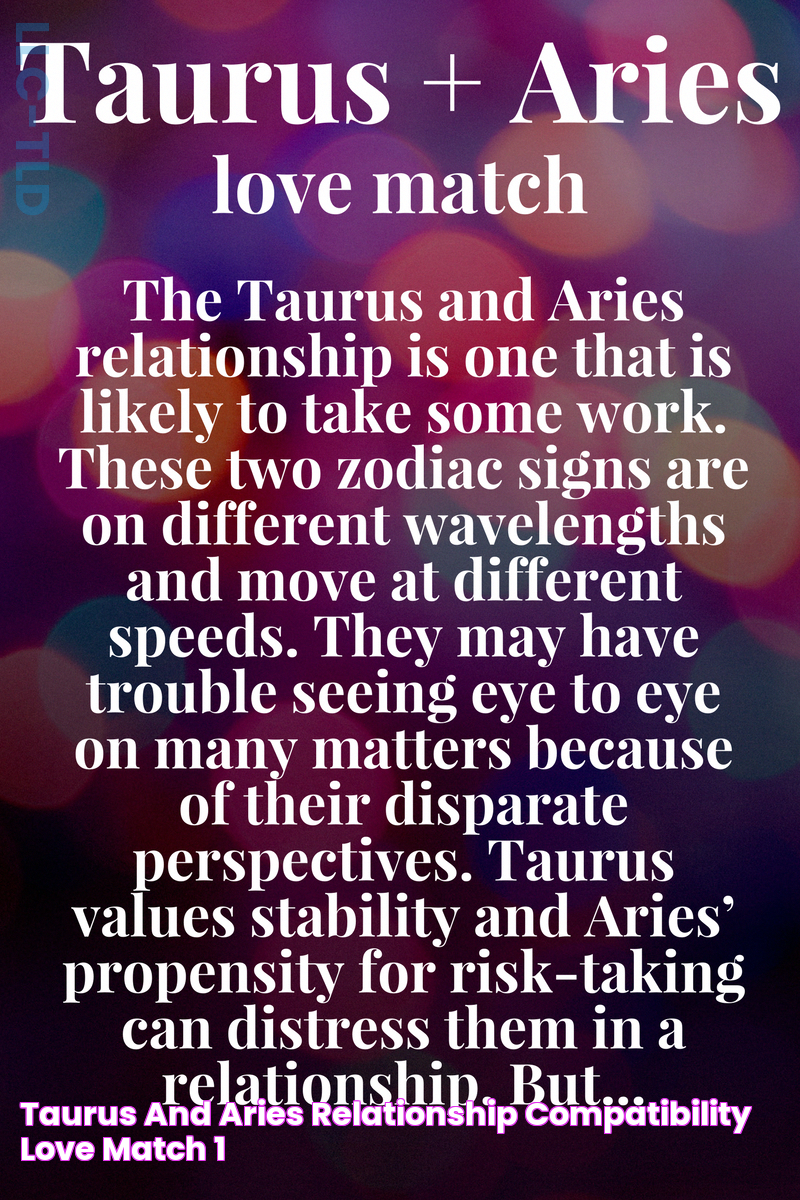 The Ultimate Guide To Taurus-Aries Compatibility: Uncover The Secrets