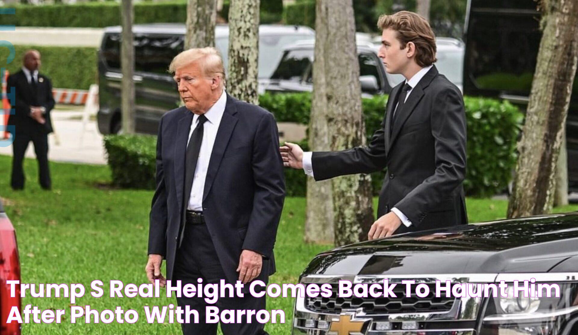 Trump's Real Height Comes Back to Haunt Him After Photo With Barron