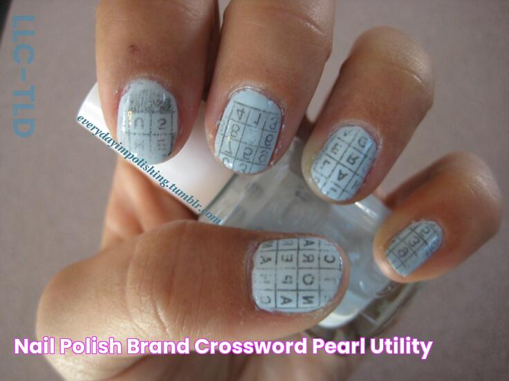 nail polish brand crossword Pearl Utility