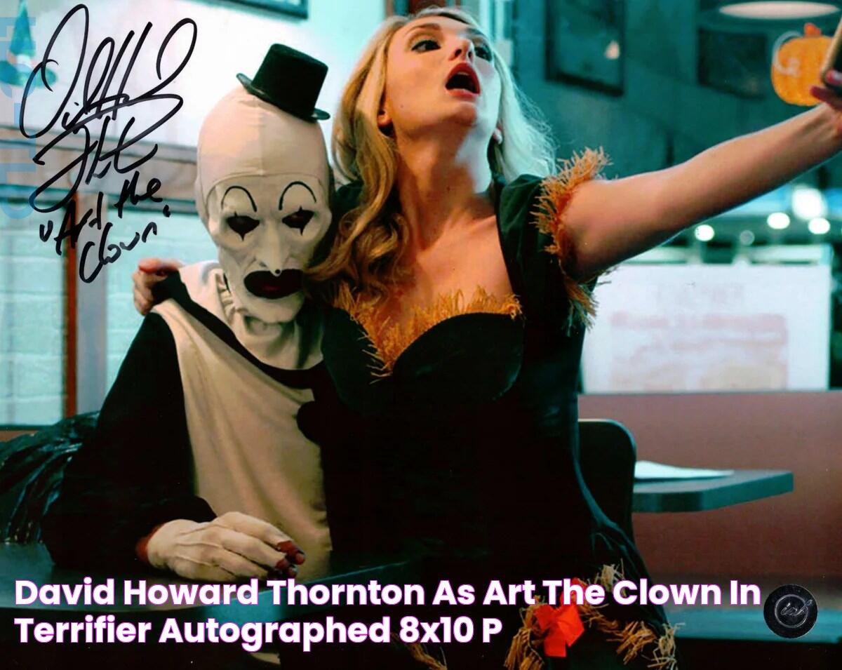 David Howard Thornton as Art the Clown in Terrifier Autographed 8x10 P