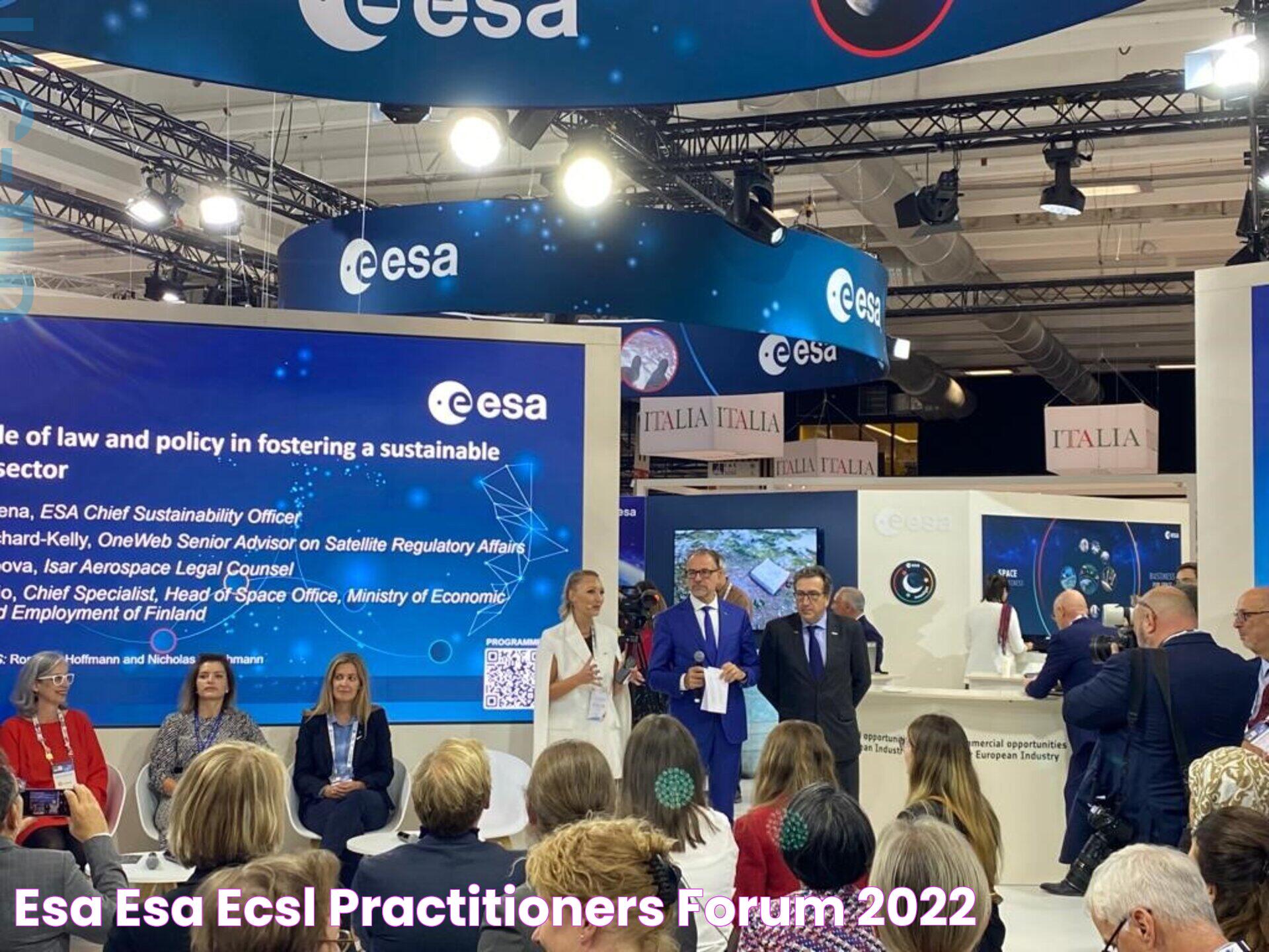 ESA ESA/ECSL Practitioners' Forum 2022