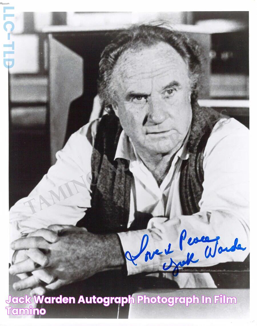 Jack Warden Autograph Photograph in Film Tamino