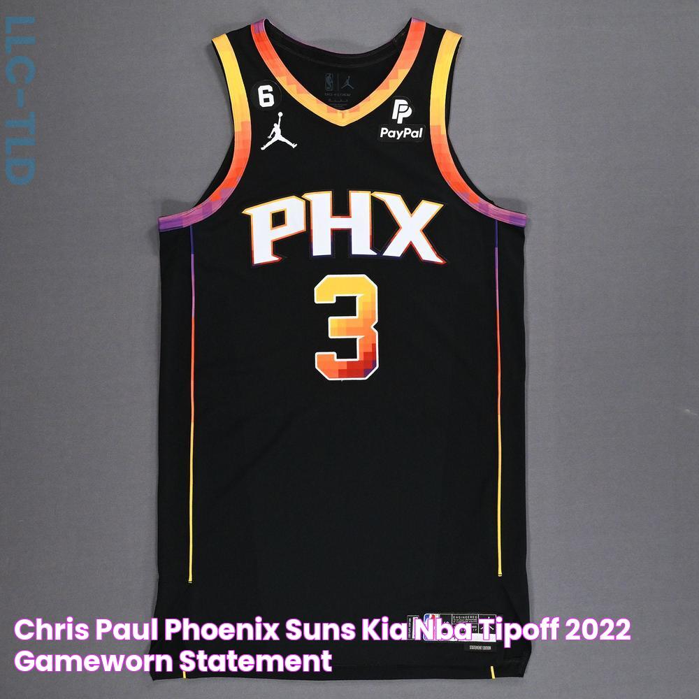 Chris Paul Phoenix Suns Kia NBA TipOff 2022 GameWorn Statement