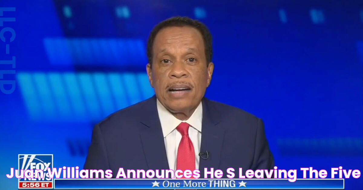 Juan Williams Announces He's Leaving The Five