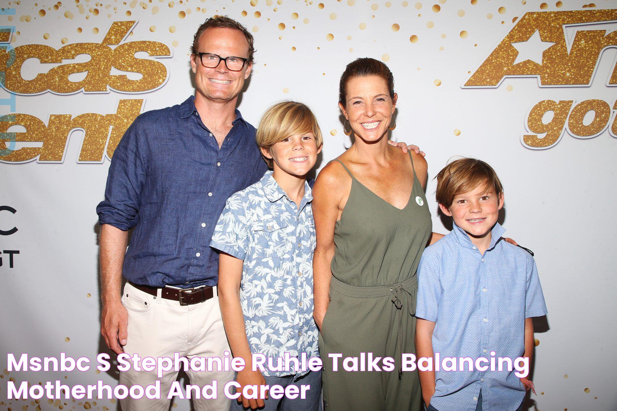 MSNBC's Stephanie Ruhle Talks Balancing Motherhood and Career