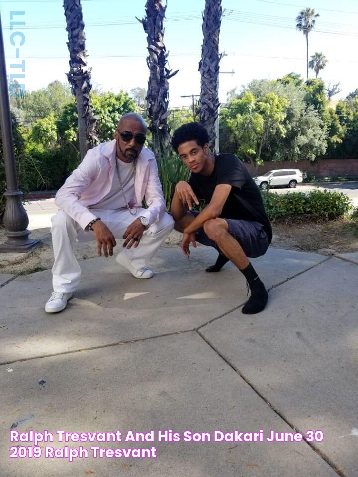 Ralph Tresvant and his son Dakari (June 30, 2019) Ralph tresvant