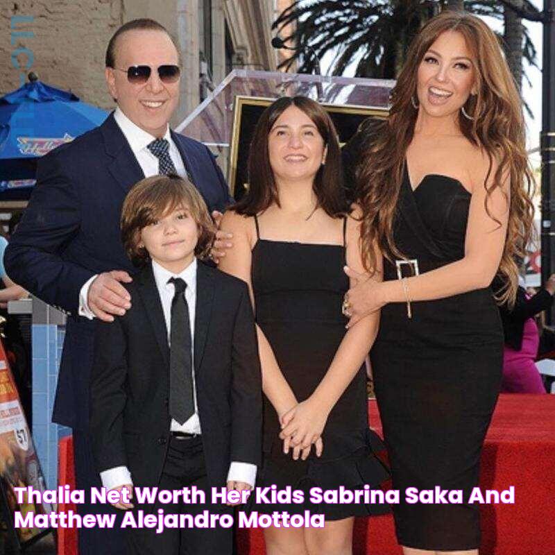 Thalia Net Worth, Her Kids, Sabrina Saka and Matthew Alejandro Mottola