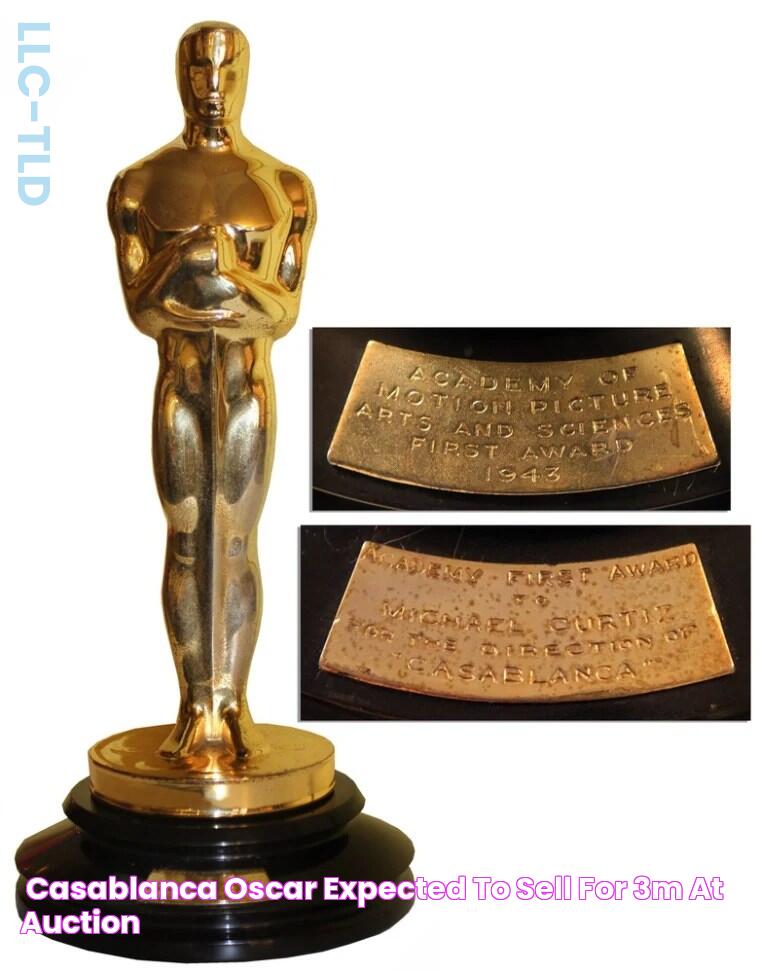 'Casablanca' Oscar expected to sell for 3M at auction