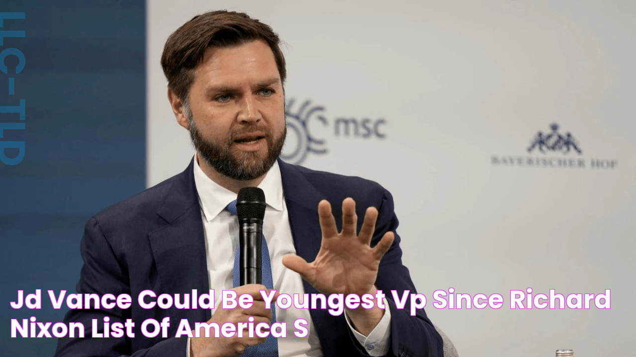 JD Vance Could Be Youngest VP Since Richard Nixon List Of America's