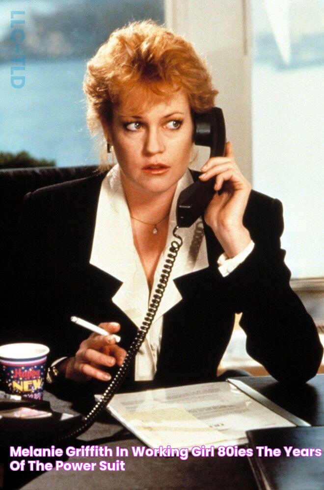 Melanie Griffith in "Working Girl," 80ies the years of the power suit