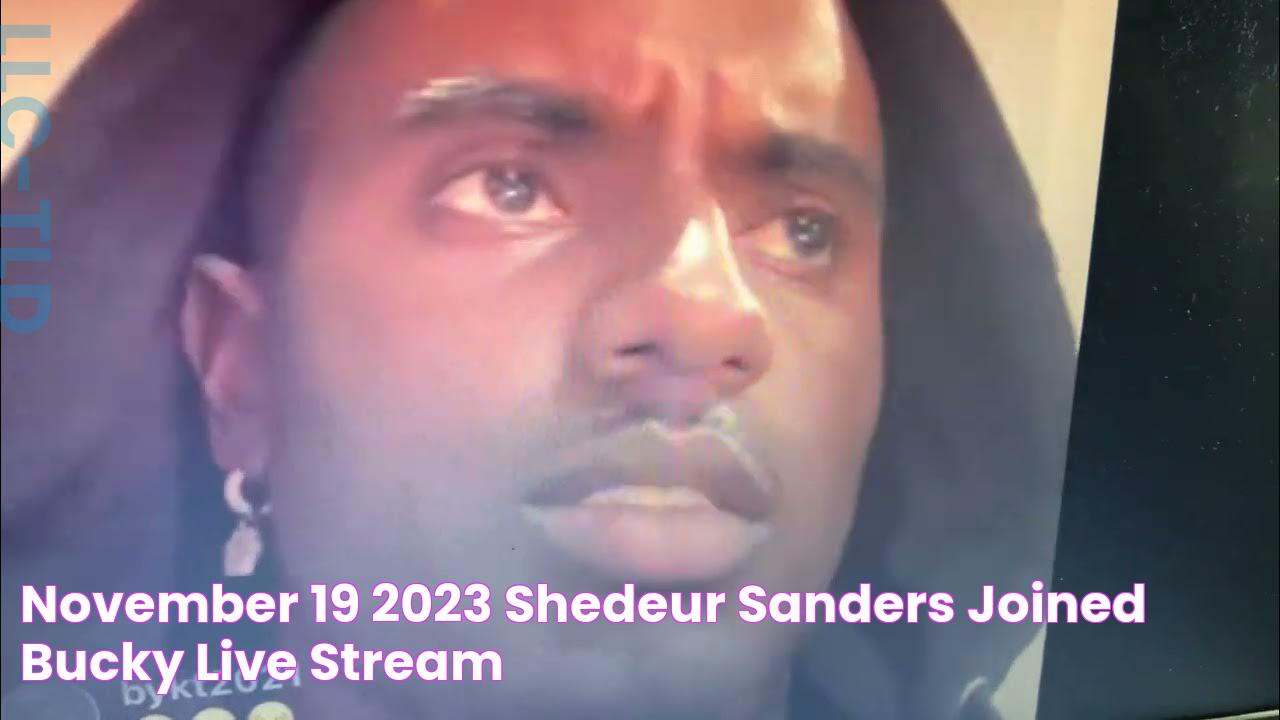 November 19 2023 Shedeur Sanders Joined Bucky Live Stream