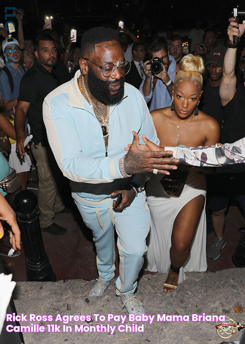 Rick Ross agrees to pay baby mama Briana Camille 11K in monthly child