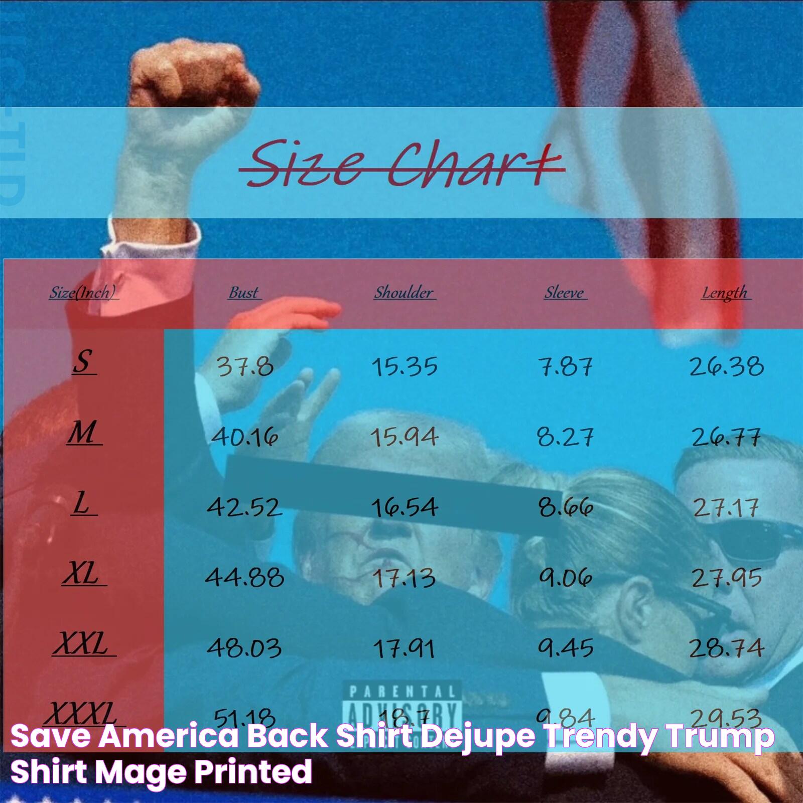 Save America Back Shirt, DEJUPE Trendy Trump Shirt, MAGE Printed