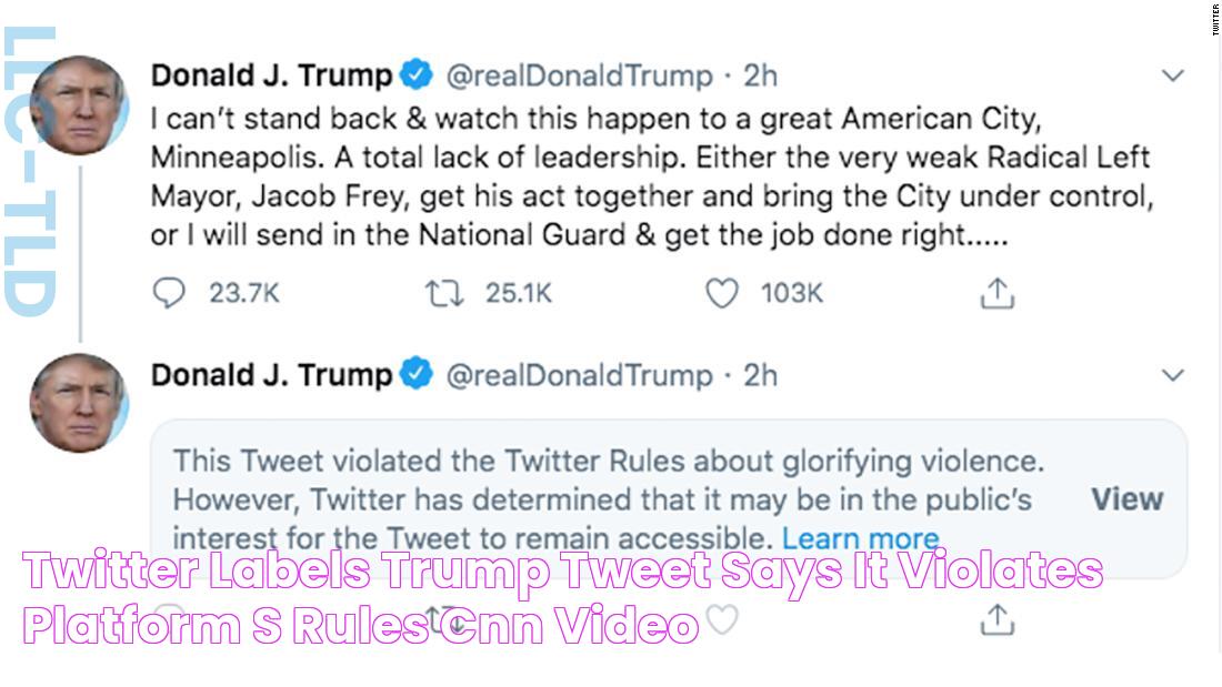 Twitter labels Trump tweet, says it violates platform's rules CNN Video